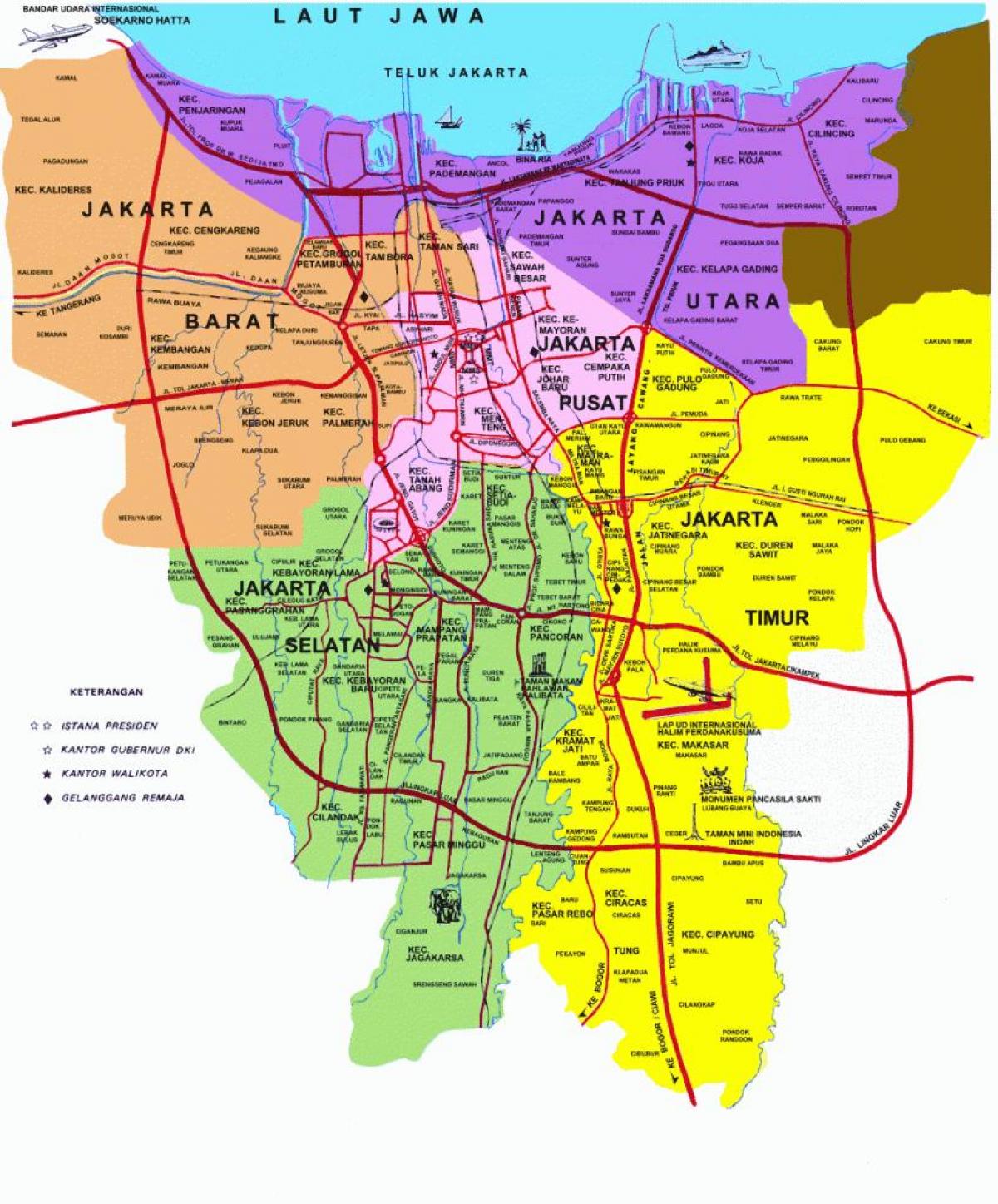 mapa Jakarta erakargarri