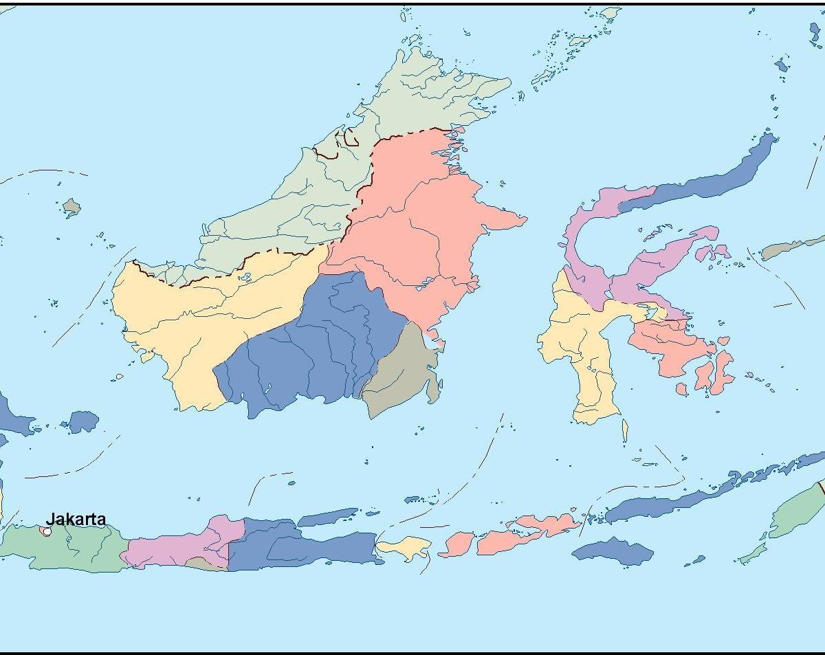 mapa Jakarta mapa bektorea