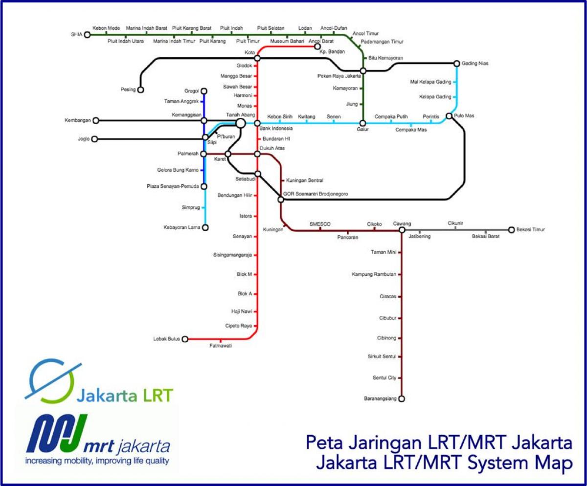 Jakarta lrt mapa