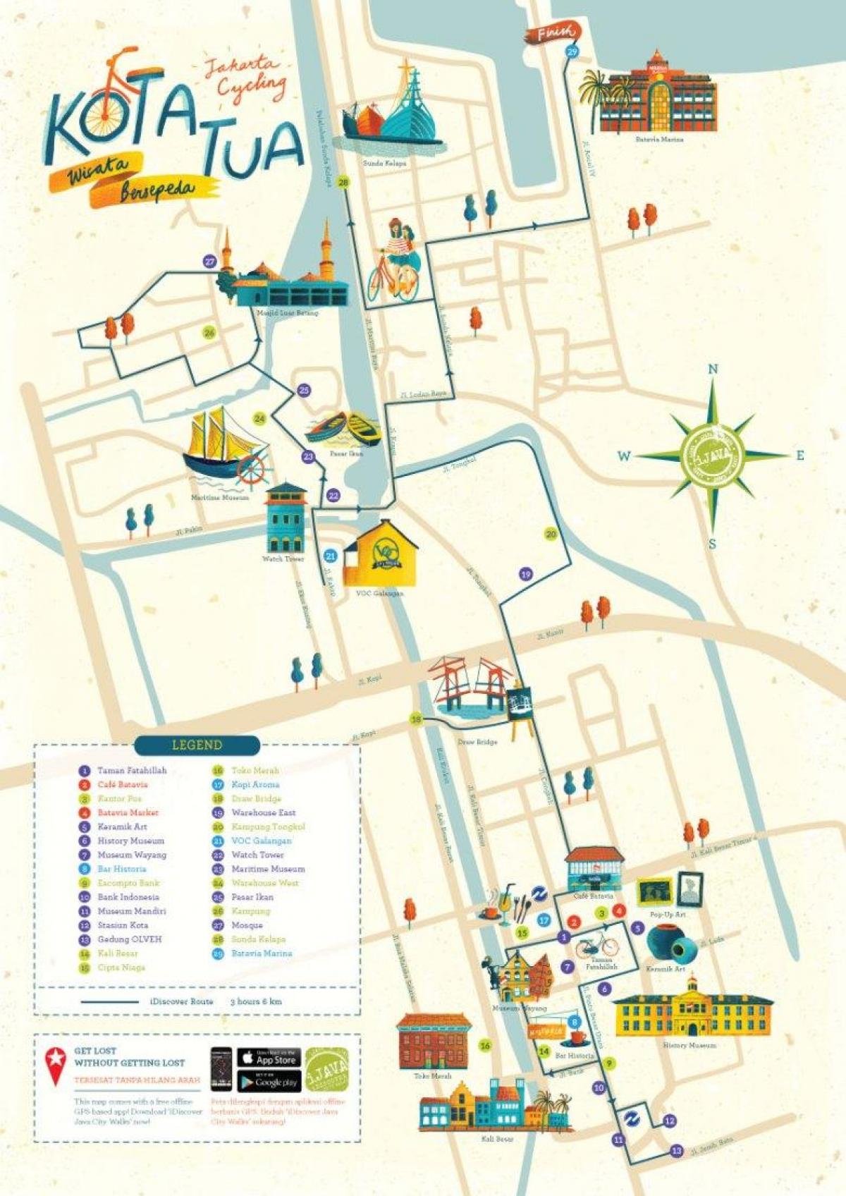 mapa kota Jakarta