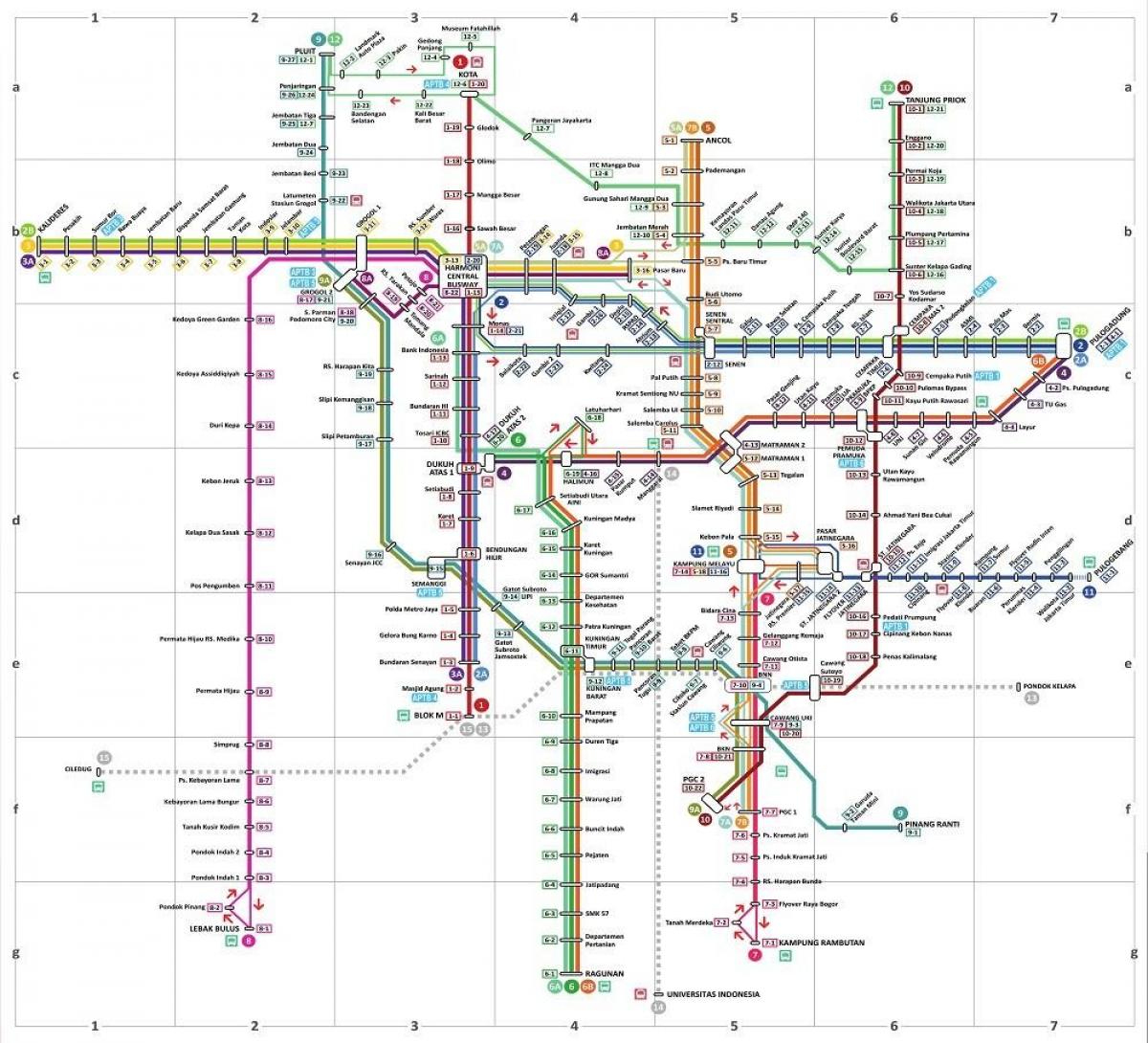 mapa trans Jakarta