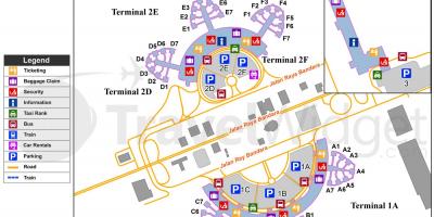 Soekarno hatta aireportuko terminal mapa