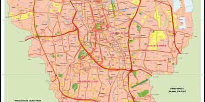Jakarta hiriaren mapa